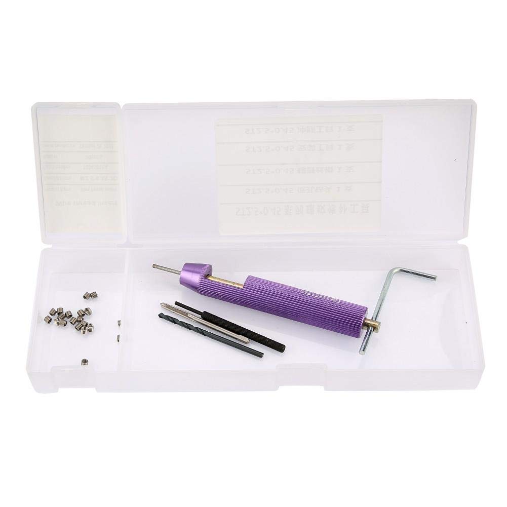 Thread Repair Kit, M2.50.45 Screw Threaded Inserts Repair Tool Set Wire Insert Installation Kit hex Socket Tool Thread Repair Tool Kit: Industrial & Scientific