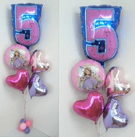 Amazon プリンセスソフィア 誕生日 バルーンギフト 5歳 年齢数字バルーンの変更可能 021 風船 バルーン おもちゃ