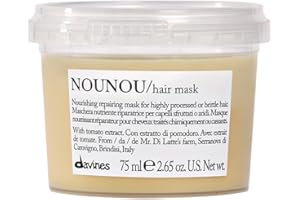 Davines NOUNOU Hair Mask, Nourishing And Repairing Treatment For Bleached, Permed Or Relaxed Hair, Add Shine Weightlessly