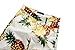 SSLR Men's Pineapples Mid Rise Hawaiian Aloha Flat Front Casual Shorts (32, White)