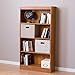 South Shore 4-Shelf Storage Bookcase, Country Pine