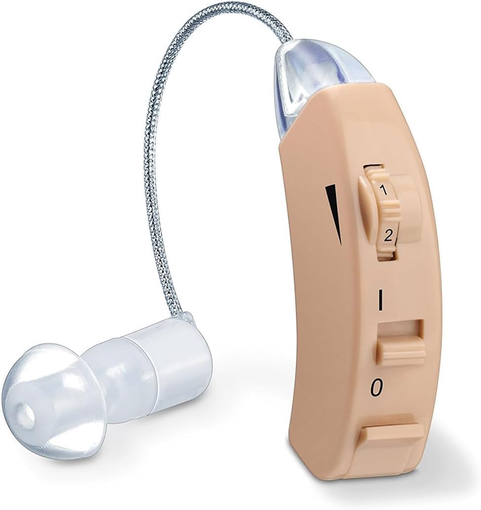 Beurer HA50 Hearing Amplifier | Amplifies the volume of sound for restricted hearing abilities | Barely visible behind the ear | Wide frequency range | Continuously variable volume