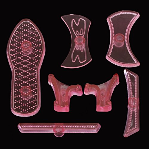 ã€Christmas Best Giftã€‘OriGlam 9PCS Plastic Fondant Ladies Miniature High Heel Shoe Cutters & Mold Set for Cake Decoration