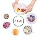 L-Fine Silicone Stretch Lids Food Storage and Fresh Cover Reusable Silicon Bowl Cover- Set of 6 for Various Sizes and Shapes