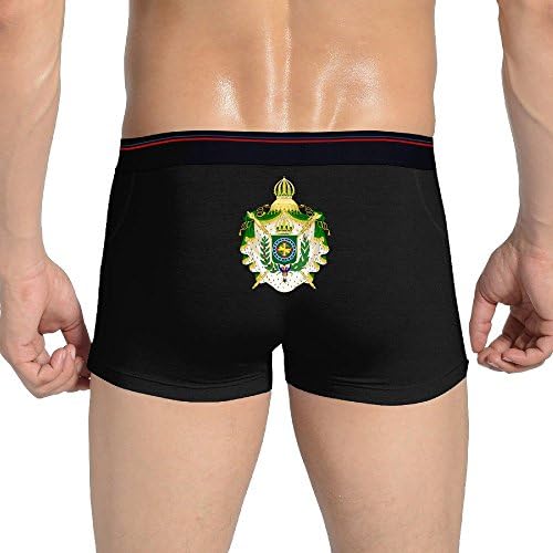 Men's Grand Imperial Arms Of Brazil Boxer Brief Black