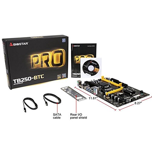 BIOSTAR-TB250-BTC-Motherboards-6-PCIE-B250-LGA-1151-DDR4-ATX-Mining-Motherboard-alternative-H81-BTC-PRO-TB85-H81-6-PCIE