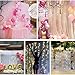 TINTON LIFE 6.6ft x 6.6ft Two Layers Tulle Backdrop Curtains for Party Wedding Baby Shower Birthday Decorations Photography Backdrop Christmas Background Decor Light Pink