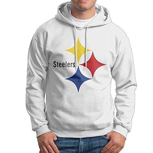 P Football Team Steelers Sweatshirts For Men Size XL White