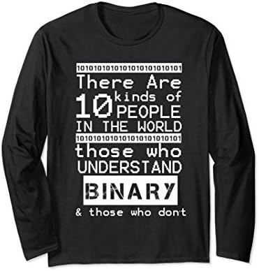 Unisex There Are 10 Types People-Those Who Understand Binary Tshirt Small Black