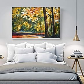 Floating Framed Canvas Wall Art for Living Room, Bedroom Scenery Canvas Prints for Home Decoration Ready to Hang - 16x24 inches