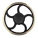 Mothca Fidget Hand Spinner Toy Circular Stress Reducer Gold Metal Brass Finger Toy Mute Balance Spin 3-5 minutes Gadget Perfect Size For Kids Ladies ADHD Anxiety Autism Adult Gift (Round)