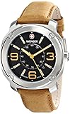 Wenger Men's 01.1051.102 Escort Analog Display Swiss Quartz Brown Watch