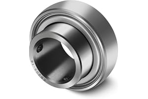 NOOTO SB205-16 Insert Bearing 1" Bore with Set Screws for Agricultural Machinery Replaces YAT205-100 YA100RRB YAT205-100 S216EL SB205-16 FHS205-16 SNPS100-RP YA100RRB S216El FHS205-16 L-16