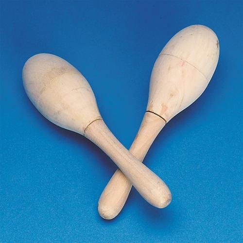 Wooden Maracas (Pack of 12) Toys & Games