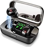 Wireless Earbuds Bluetooth 5.0 Earbuds, TWS Earphones in-Ear with Charging Case, Noise Canceling Wireless Headphones for Sports, Deep Bass Easy-Pairing 20H Playtime IPX7 Waterproof