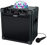 ION Audio Party Rocker Plus | Rechargeable Speaker with Spinning Party Lights & Karaoke Effects (50W)