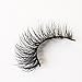 Mink 3D Lashes false eyelashes Dream Long Cross Handmade Reusable False Eyelashes For Makeup 1 Pair Package (Natural)