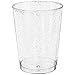 Glitter Disposable Cups | 10 oz. 50 Pack | Clear Plastic Cups | Silver Glitter Plastic Party Cups | Disposable Plastic Wine Glasses for Parties | Plastic Cocktail Glasses | Wedding Holiday Tumblers