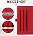 FYY Case for 2019 iPad Air 3 10.5/2017 iPad Pro 10.5 inch, Handmade Genuine Leather Case with Kickstand Function for 2019 iPad Air 3 10.5/2017 iPad Pro 10.5 inch Wine Red
