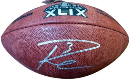 russell wilson autographed football
