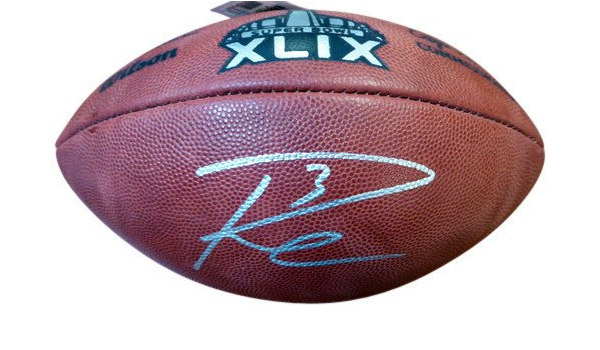 russell wilson signed football