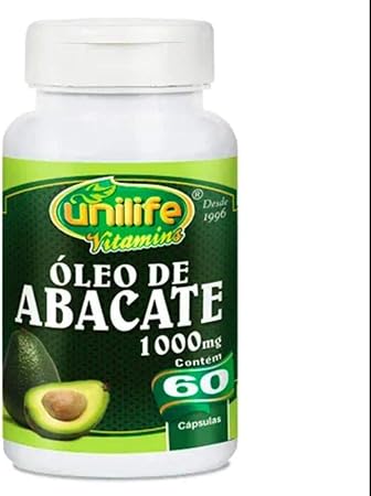 Óleo de Abacate 1200mg 60 cápsulas Unilife