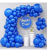Royal Blue Balloons 100Pcs, 18 12 5 Inch Royal Blue Balloon Different Sizes Pack, Matte Royal Blu...