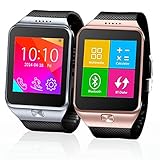 Indigi Smart Watch And Phone GSM Wireless Bluetooth Smart Watch Phone Unlocked (Silver)