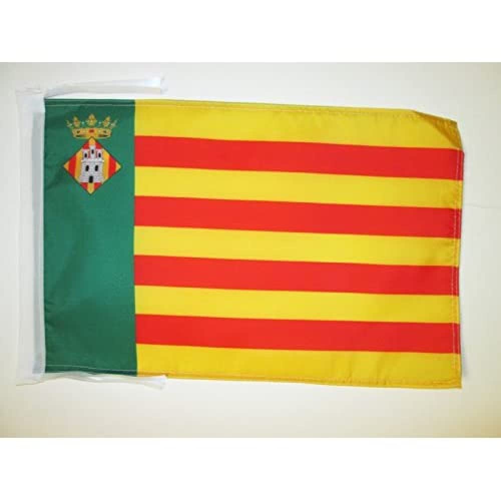 AZ FLAG - Province of Castellón Flag - 18'' x 12'' - 100% Polyester Castellon Small Banner with Two Cords - Fade Resistant - Vivid Colors - 18x12 in - 45x30 Cm — image 1