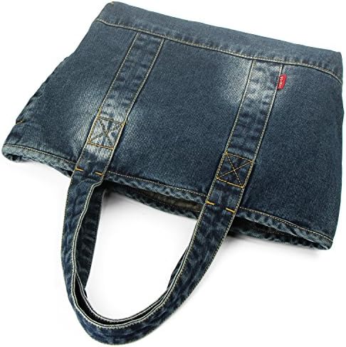 VANTOO Denim Bag, Plain, Multi-functional, Bag, Shoulder Bag, Fashionable, Outdoor, School, Travel, Women’s