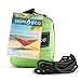 HŌMECO Double and Single Camping Hammock, Lightweight Nylon Parachute Travel Hammocks (Green, Double)