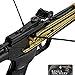 KingsArchery Crossbow Self-Cocking 80 LBS with Hunting Scope, Spare Crossbow String and Caps, 3 Aluminium Arrow Bolts, and Bonus 12-Pack of Colored PVC Arrow Bolts Warranty