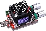 Yeeco 35W USB Battery Load Tester Board, DC 3-21V 3A Adjustable Constant Current Electric Power Discharge Resistance for Voltage Current Monitor, Mobile Power Charger Tester, Discharging Aging