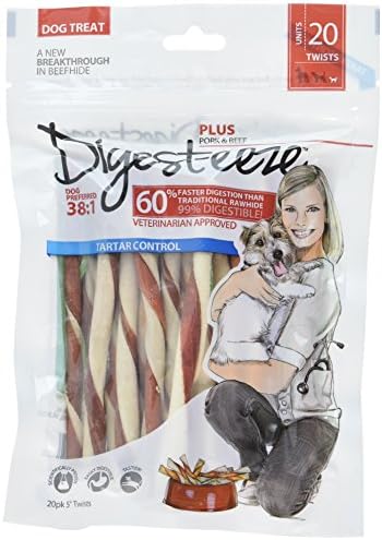 Digest-eeze Plus Pork and Beef Twists, 20 pack