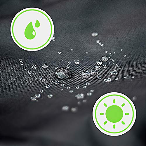 IPSXP Waterdichte fietshoes, 210D Oxford-weefsel, hoogwaardige fietshoes, waterdicht, met zak, zwart - Image 5