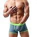 HP95(TM) Men's Bikini Underwear, Low Waist Mesh Transparent Sexy Boxers Bulge Comfy Shorts Underpants Underwear (XL, A)