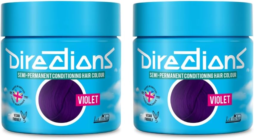 La Riche Directions Semi-Permanent Hair Color Violet 100ml 2 Pack