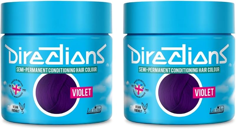 La Riche Directions Semi-Permanent Hair Color Violet 100ml 2 Pack