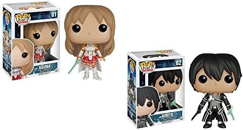 Sword Art Online Asuna and Kirito Pop! Vinyl Figures Set of 2
