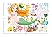 ufengke Colorful Mermaid Underwater World Wall Decals, Children's Room Nursery Removable Wall Stickers Murals