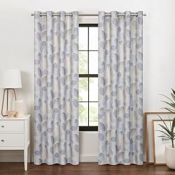 Eclipse 100% Blackout Curtain, Larissa Leaf Grommet