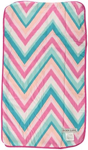 Caden Lane Ikat Collection Burp Set, Chevron Pink, 2-Count