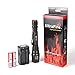 UltraFire Atomic Beam Flashlight,Ultra Bright Zoomable Focus Adjustable LED Flashlight Torch Lamp Light 5-Mode,Rechargeable 18650 Lithium Ion Battery and Charger Included