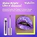 Lime Crime Diamond Crushers Iridescent Liquid Lip Topper, Unicorn Queen - Strawberry Scent - Enhances Mattes - For Face And Body - Wear Alone Or Over Lipstick - Vegan