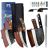 XYJ FULL TANG 6.7 Inch Forging Butcher Knife 6.2