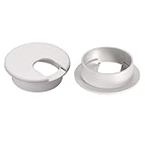 uxcell Cable Hole Cover 2" Plastic Desk Wire Cord