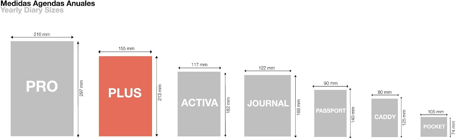 Miquelrius 24047 - 202020 Diary Refill Year Integral, Week View Vertical (155 x 213 mm), Tabletop, Catalan - Image 3