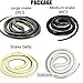 HDHF 8 Pieces Large Rubber Snakes 52 Inches and 31 Inches Realistic Fake Snakes Black Mamba Snake Toys for Garden Props to Keep Birds Away, Pranks, Swimming Pool Decorations Halloween Scary Toys