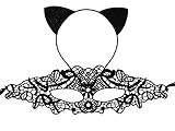 Bonnie Z. Leonardo Lace Masquerade Masks for Women with Headband Flower 2PCS