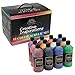 Creative Inspirations Artist Acrylic Paint Set for Canvas - 12 Mixed Vivid Colors, Rich Satin Finish for Painting, Arts and Crafts - 16 Ounce Bottles